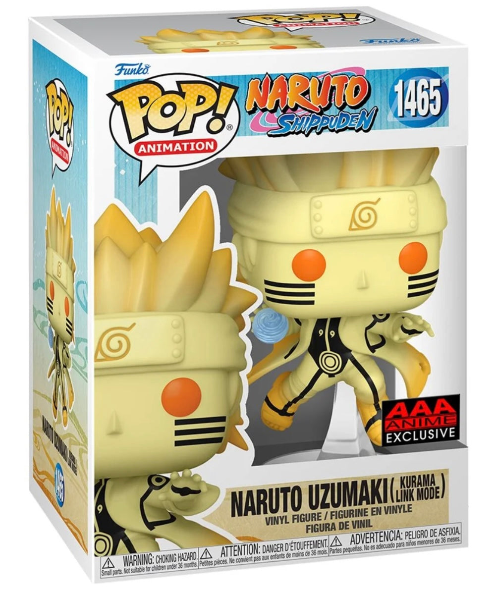 AAA Anime Exclusive Naruto Uzumaki (Kurama Link Mode) Funko Pop